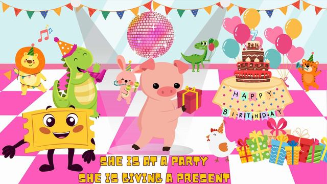 Speaking Practice: Piggy's Adventures | Present Continuous | The Bubbly Channel