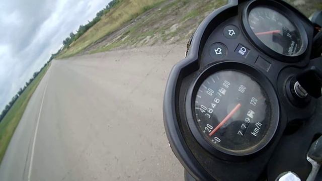 120км/ч на irbis gs 150. Укладываем стрелку на мотоцикле