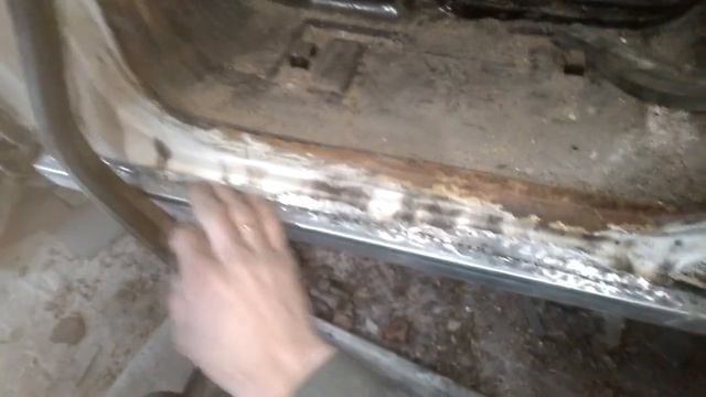 6, обучение кузовному ремонту своими руками, замена порога, кузовной ремонт, Беларусь г.Кировск