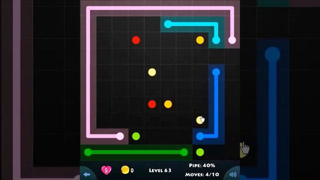 flow game facebook - 10 x 10 mania level 63 Connect the dots