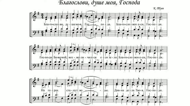 пс.103 Благослови душе моя Господа...К. Туев #всенощноебдение