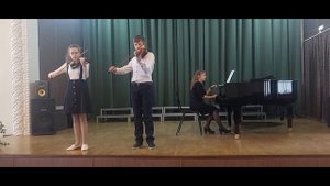 Дуэт скрипачей в составе Горячева Ева, Горбачев Владислав. Струнно-смычковые инструменты.