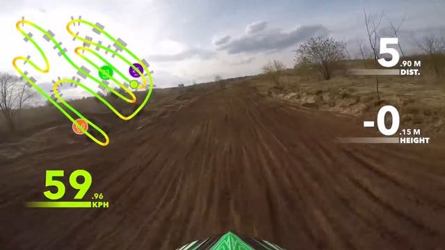 2016/04/24 Мотокросс. Тренировка. Курьяново. 1 круг Вадима с LITpro аналитикой смотреть онлайн