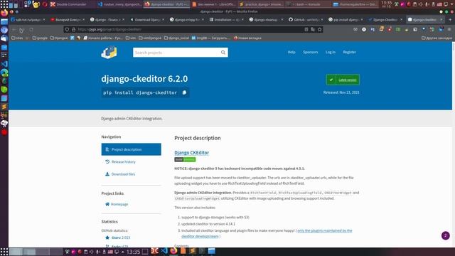 2. Пишем сайт на Django 4. Создадим виртуальное окружение, установим библиотеки, создадим проект. смотреть онлайн