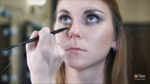 Пин ап. Макияж и прическа. Ломаная накрутка. Pin up makeup and hair