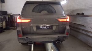Разводка выхлопной системы на Lexus LX570