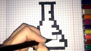 РИСУНОК ПО КЛЕТКАМ КОЛБА С ЗЕЛЬЕМ МАЙНКРАФТ ♥ HOW TO DRAW MINECRAFT  PIXEL