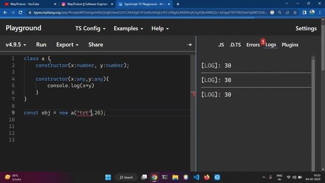 Constructor Method in TS | Methods Overloads | Super Keyword