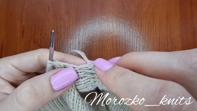 Горловина без кетлёвки из открытых петель