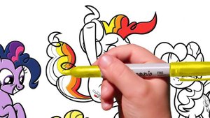 RECOLORING CHALLENGE My Little Pony - Pinkie Pie. Coloring Pages MY LITTLE PONY. How to draw MLP