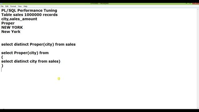 PL SQL performance tuning tips