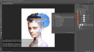 Animated Parallax Double Exposure Photoshop Action Guide