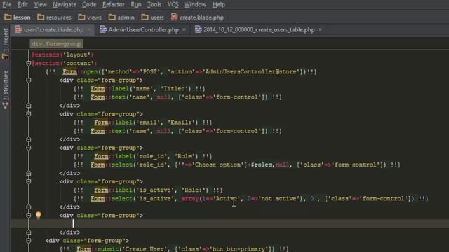 Laravel 5.2 - Working on User Create Form смотреть онлайн