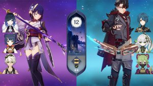 Бездна 4.6 | Райден нэшинал и Ризли в бутонах | f2p Genshin Impact