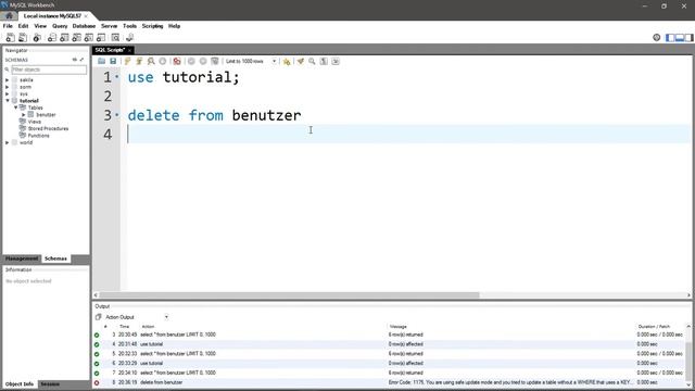Datenbanken und SQL #9 - Datensätze löschen mit DELETE смотреть онлайн