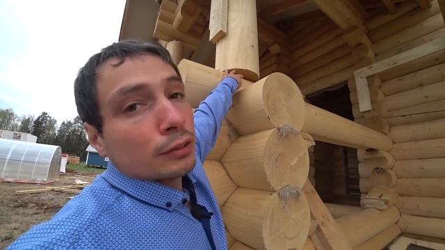 Баня из сухого оцилиндрованного бревна камерной сушки / СтройПроектБани