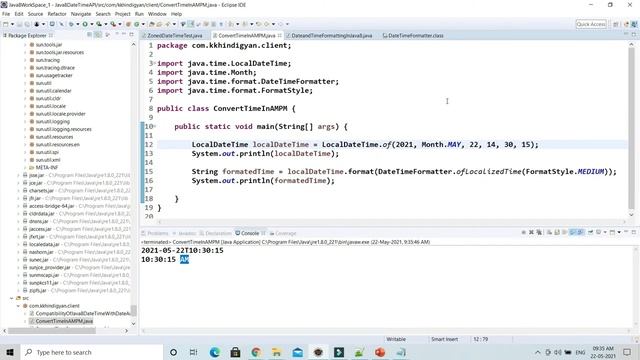 How to Convert Time in AM-PM Format in Java 8 date/time API ? | Java Hindi Tutorial смотреть онлайн