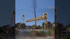 Демонтаж козлового крана. Северо-Восточная хорда.