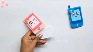 DIY cute Notepad Phone / School Supplies / How to make paper Folding Phone / DIY old Phone / craft