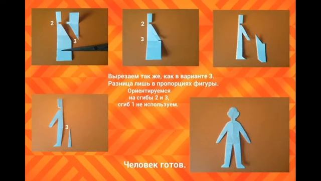Силуэтное вырезание. Урок 6. Человек.   #простымисловами