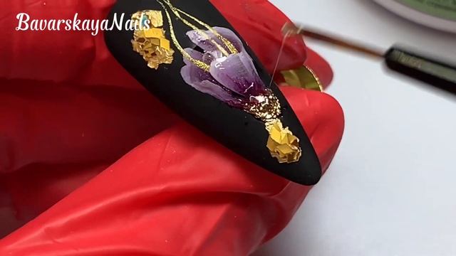 Дизайн ногтей 3D.Обьемные цветы на ногтях. Volume flowers on nails