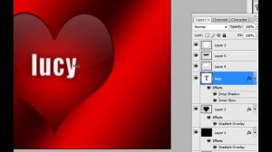 Create a shiny heart in Photoshop Part III - Tutorial for beginners