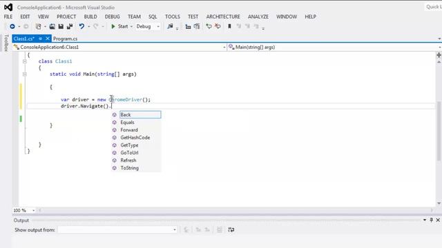 Selenium C# Open Chrome Driver
