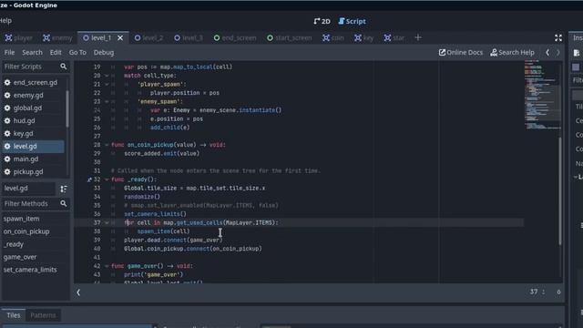 Godot 4 Tilemap Scene Tiles Tutorial