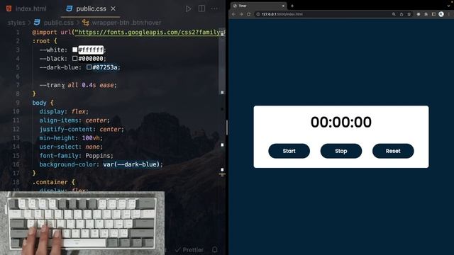 ASMR Programming - How To Create A Stopwatch Using JavaScript - No Talking