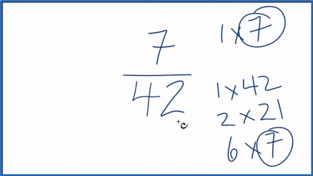 How to Simplify the Fraction 7/42 смотреть онлайн