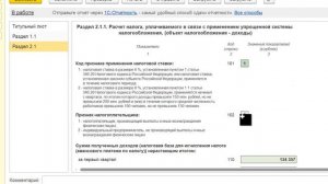 Декларация УСН доходы с 2023 года в 1С Бухгалтерия 8