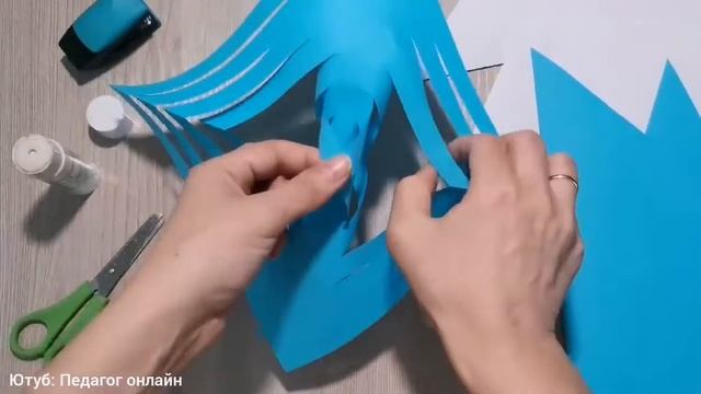 Как сделать объемную снежинку. Большая снежинка из бумаги! How to make a snowflake. Parer craft. DI