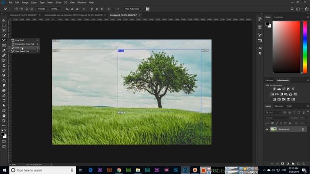 Slice Tool and Slice Select Tool - Adobe Photoshop CC 2019