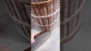 Бумажная лоза. Кофейный столик-тумба из бумажной лозы, столешница залита Эпоксидной смолой.