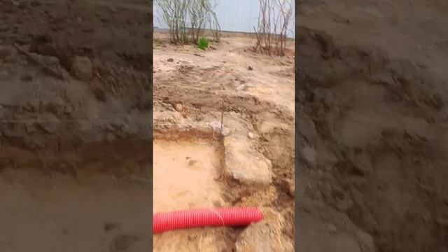 Устройство дренажа и ливневой канализации на участке. #стройка #дренажучастка #ливневка