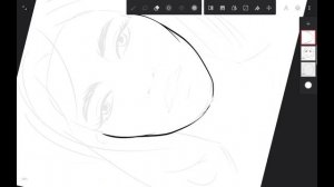 Как быстро нарисовать портрет в анфас в Infinite painter