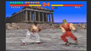 Tekken 1 (Arcade) - Kazuya Mishima Playthrough 1/2 by DrkmXneo
