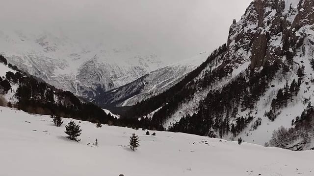 Терскольское ущелье зимой / Terskol Canyon In Winter