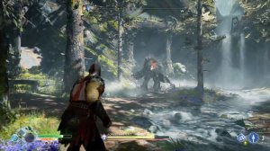 God of War - FOREST ANCIENT BOSS - Storeroom favour side mission - PS4 PRO GAMEPLAY