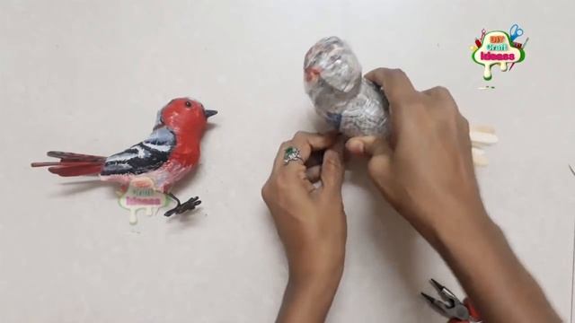 Birds making | News paper Birds diy idea | best of waste | Arush Diy craft Ideas смотреть онлайн