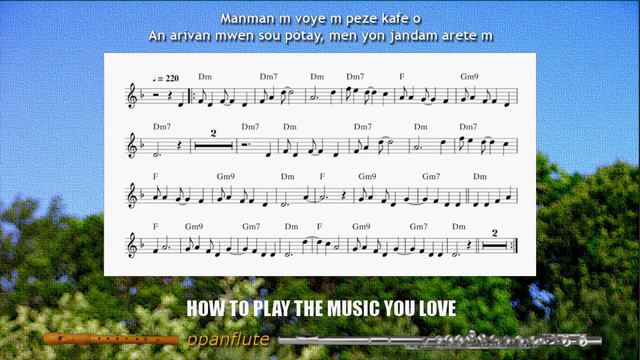 PEZE KAFE (Free SHEET MUSIC, LYRICS & GUITAR CHORDS - Flute/Recorder Cover) смотреть онлайн