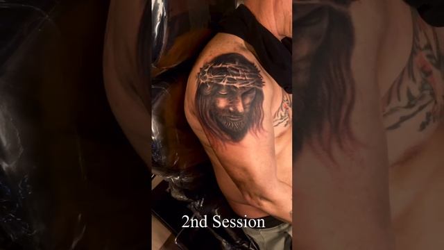 Faith in the process. Jesus Tattoo, religious Tattoo #tattoo #tattooartist #artoftheday #art #jesus