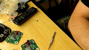 Ремонт радиотелефона Panasonic KX-TG1611RU после грозы -  нет звука