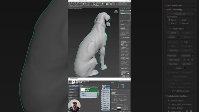 Как размножить пятна на объекте в 3D Max #3dsmax #3dmodeling #3dtutorial #3dmax #обучение #3д #3d