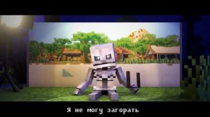 Skeleton rap перевод на русском  minecraft animation