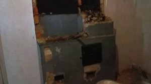 Демонтаж печи .Разобрали печь.Завалили печь