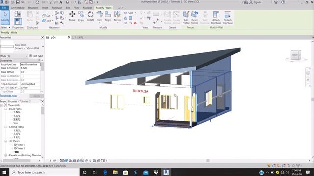 How to Model Flat Roof in Revit смотреть онлайн