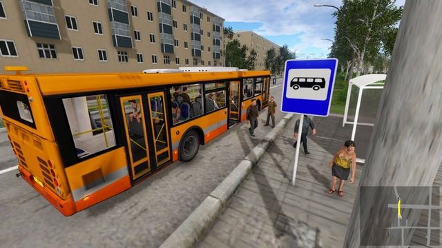 Поездка на Автобусе ЛиАЗ в Bus Driver Simulator 2019 смотреть онлайн