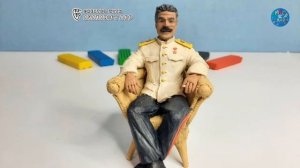 Лепка. Сталин И.В. Пластилин.