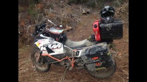 KTM 990 "Great White"  Muddy Trials ahead